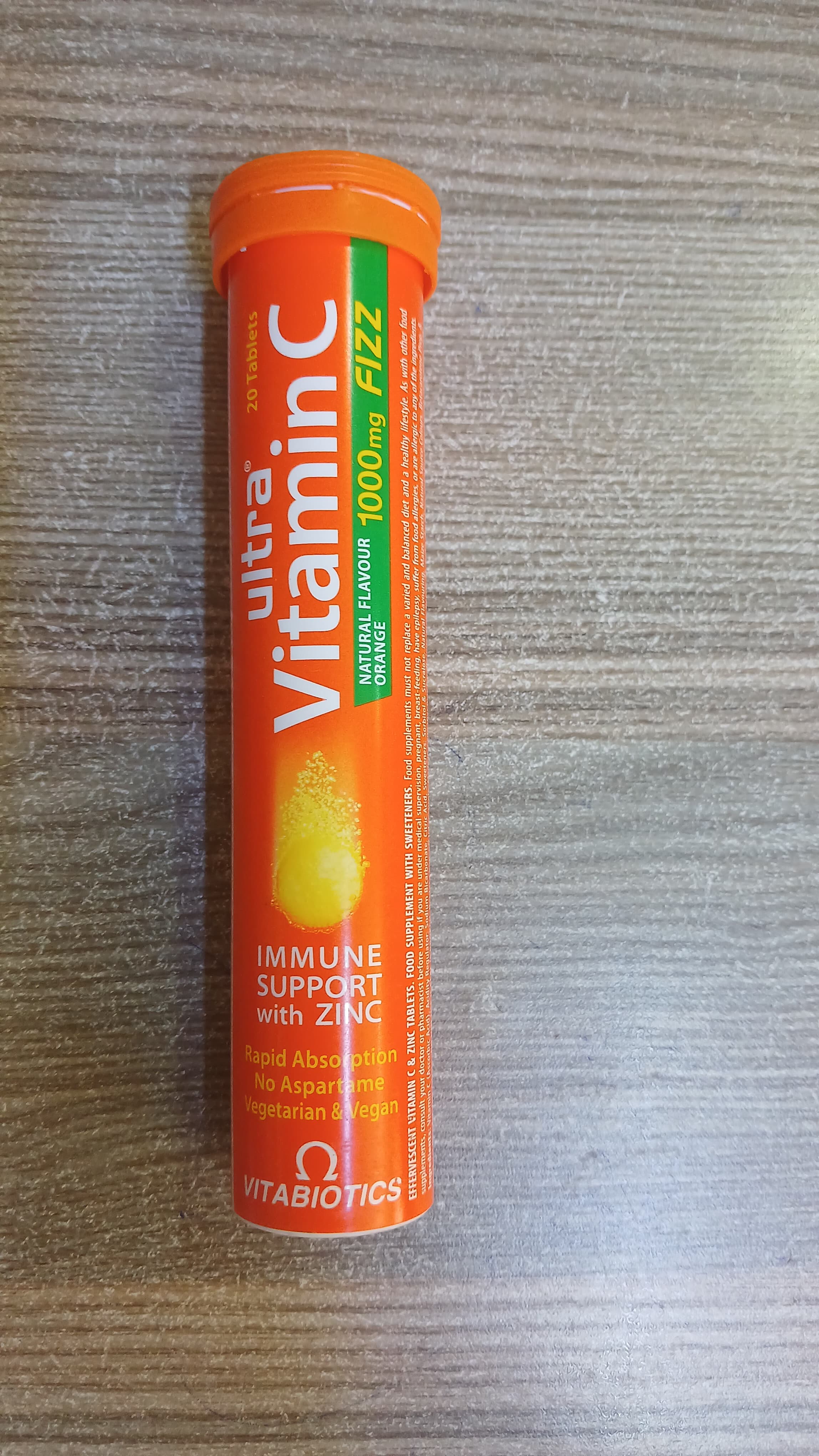 ULTRA VITAMIN C + ZINC FIZZ TABS 20*S