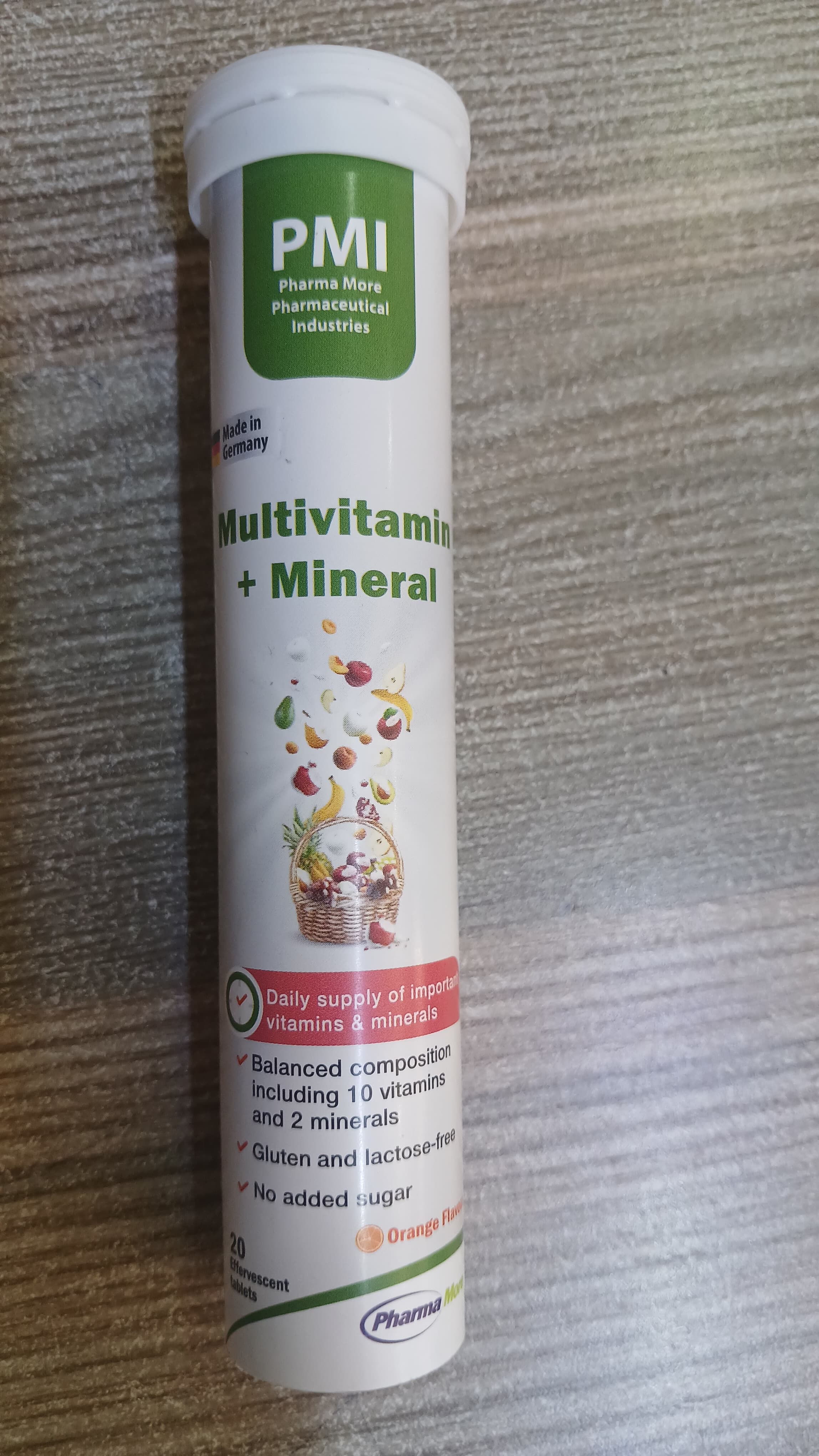 PMI MULTIVITAMIN + MINERALS EFFERVESCENT TABS 20*S